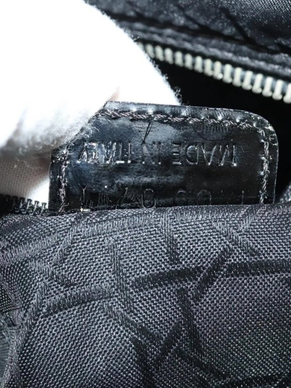 Christian Dior Shoulder Bag Nylon Black Auth bs24209 - Picture 12 of 15